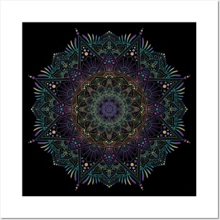 Jeweled Mandala Posters and Art